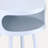 White and Natural Round 1-shelf End Table-109050474