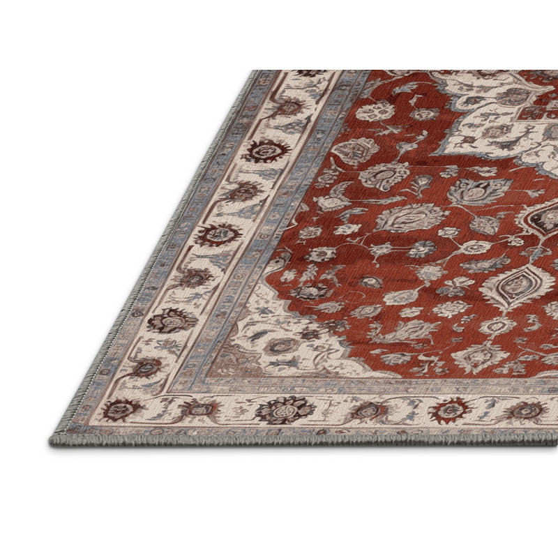 Tapis persan gris lavable à la machine
