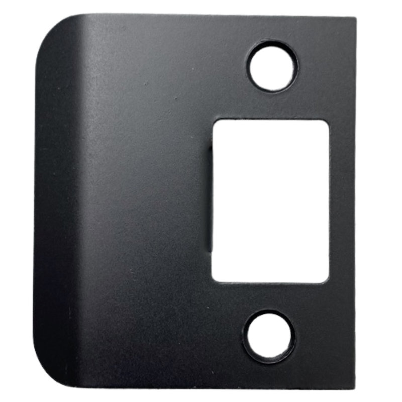 Deltana SPE200U19 Extended Lip Strike Plate, 2-1/4" x 2" in Paint Black