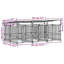 Daxton 128cm H Steel Kennel