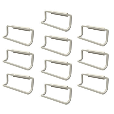 8.7 " Plastic / Acrylic 10 - Bar Wall Countertop Towel Bar