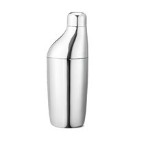 True Contour Cocktail Shaker, 18 oz Stainless Steel Cobbler Shaker With Cap  And Strainer - Drink Shakers for Cocktails and Liquor