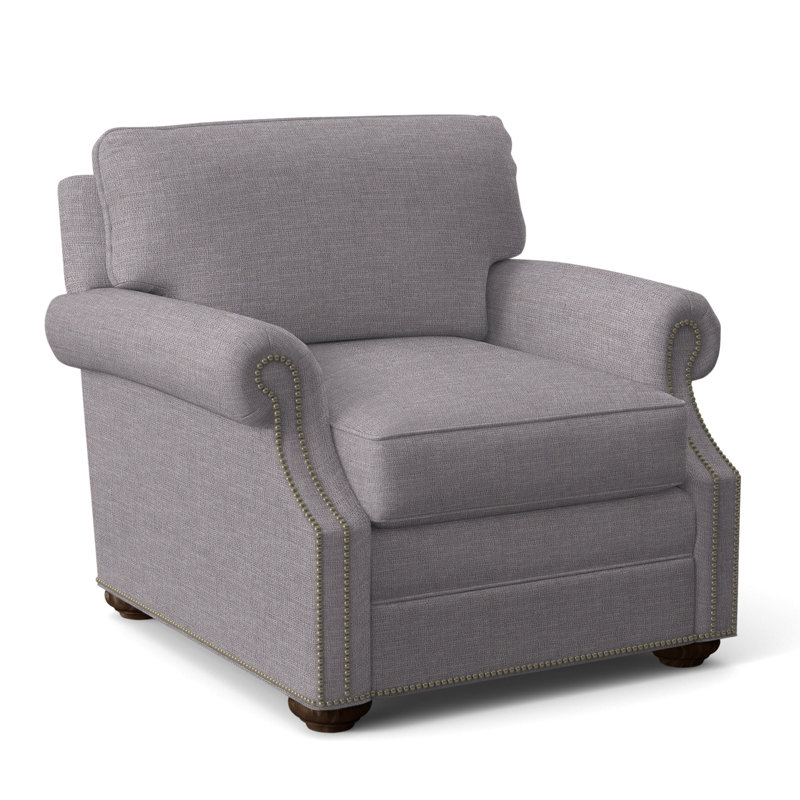 Chaise Gutherly de 38 po, Non, Chenille nomade ardoise Crypton®, Navajo