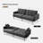 Degmo 84.6'' Upholstered Convertible Sofa-948387483