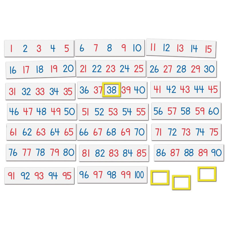 Ensemble de numbes à lignes magnétiques 24 pièces