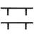 Jensenn 2 Piece Pine Solid Wood Bracket Shelf-966649388-945444497