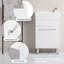 Meuble-lavabo contemporain avec lavabo en céramique