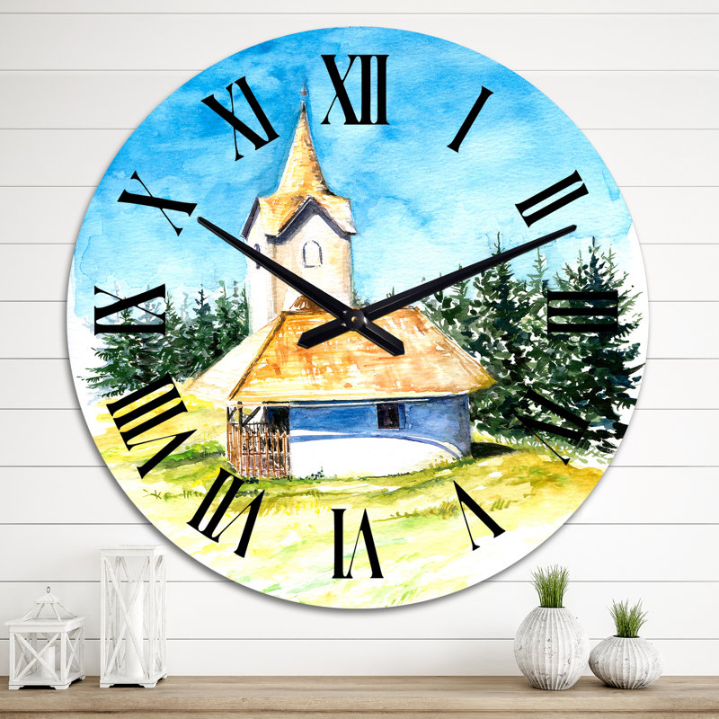 Petite horloge murale Mid-Century, Grand