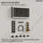Ceiling Mounted Thermostatic Shower Faucet System, LED 4-Handle 5-Spray Shower Faucet with Music-120287959