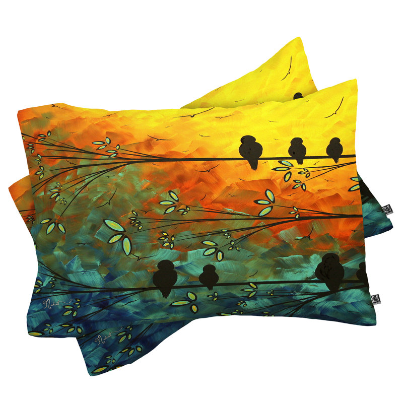 Madart Inc Birds Of A Feather Pillowcase, Standard