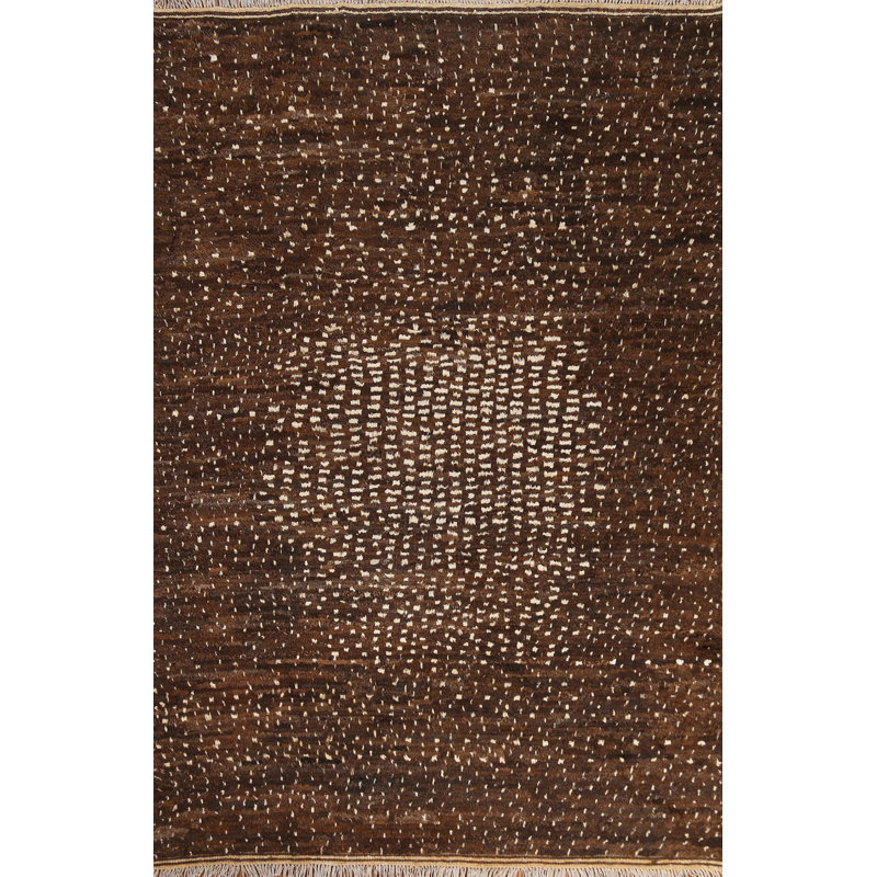 Tapis marocain brun 6 x 8