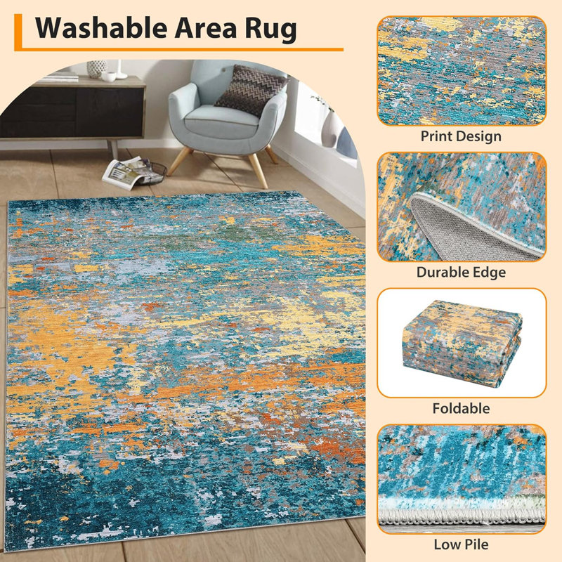Abstract Shag 140cm X 200cm Area Rug