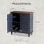 Armoire de rangement 2 portes Retro