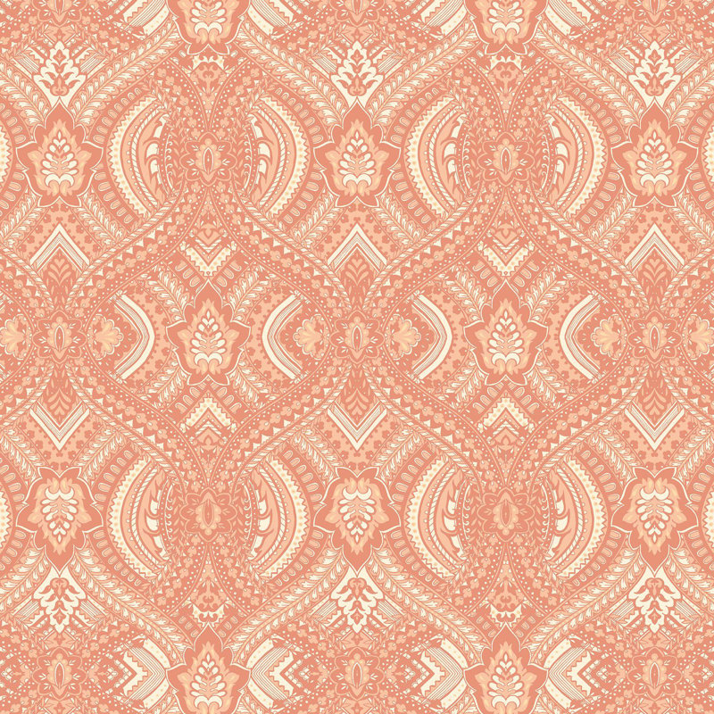 10m x 50cm Matte Wallpaper Roll, Orange