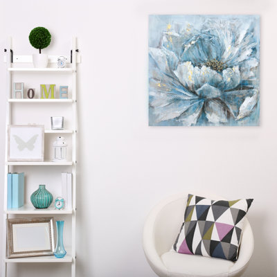 Fleur - peinture sur toile tendue
