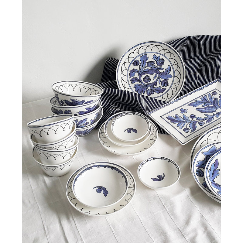 Blue Bird Bone China Dining Bowl