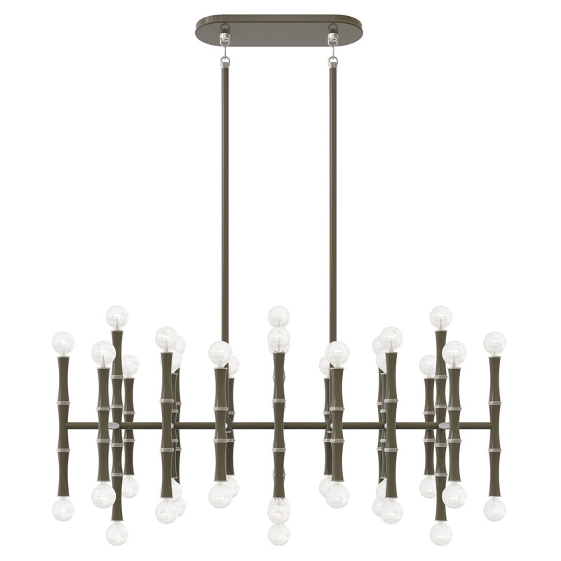 Kane 42 - Light Chandelier, Smokey Taupe/Silver