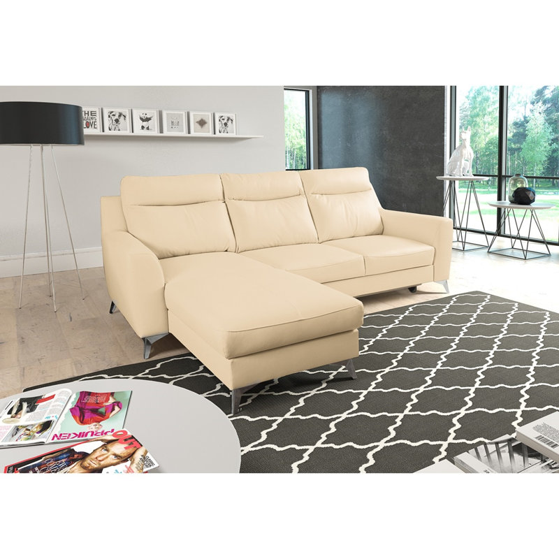 Fabiha 3 Seater Sofa Bed, Beige, Left Hand Facing