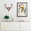 Bush-Warbler & Drooping Peach by Numata Kashu - Picture Frame Art Print-55680387-55680388