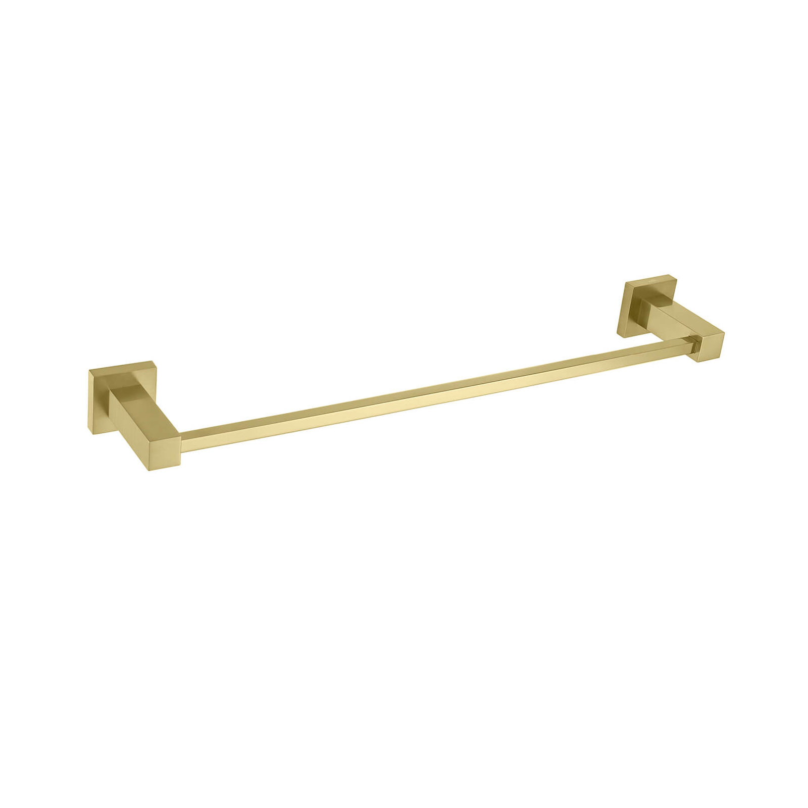Cube 19.44'' Towel Bar, Brushed Gold