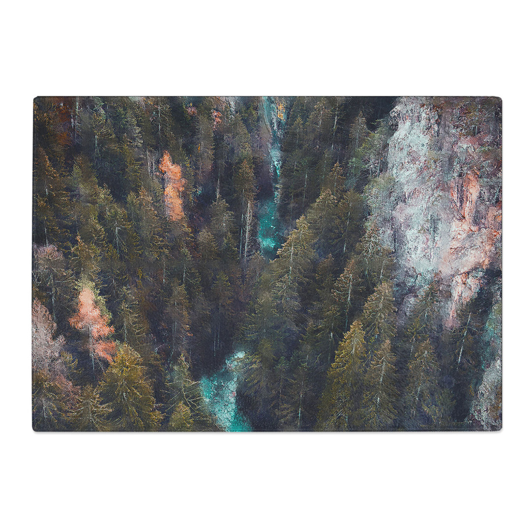 River and Forest Painting Chopping Board