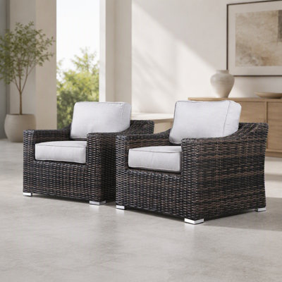 Chaise de patio entièrement assemblée avec coussins LSI 2