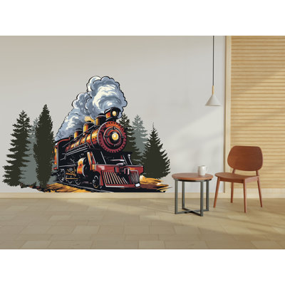 Train Steam Engine Wall Decal Train Wall Sticker Train Art Train Wall Vinyl