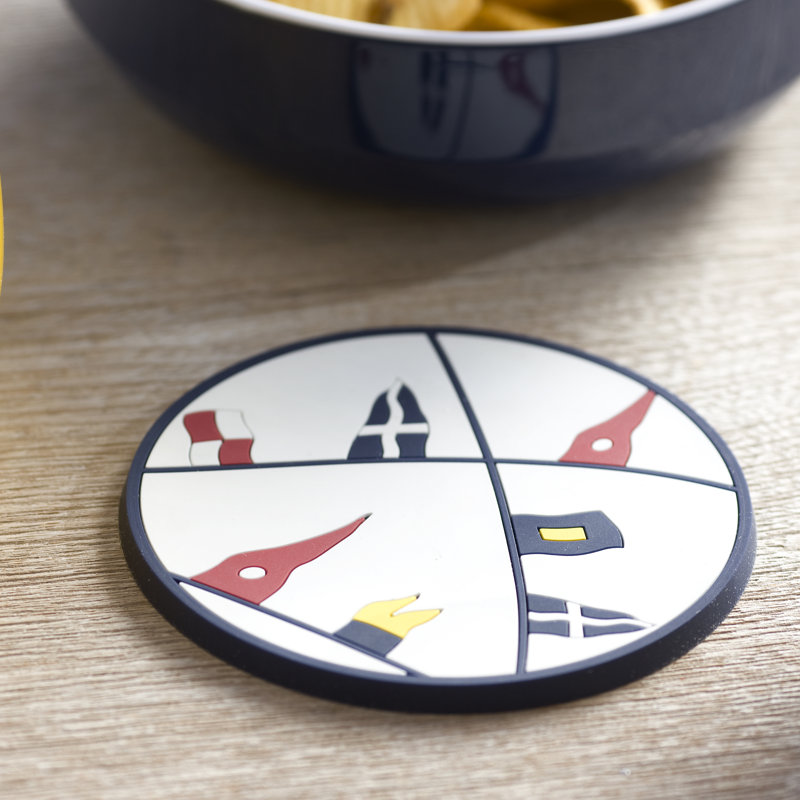 Regata Vinyl Round 6 Piece Coaster Set