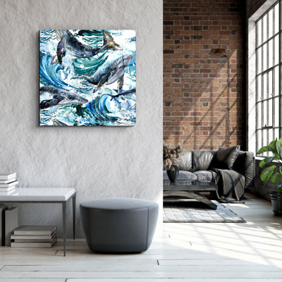 Superbe peinture décorative en verre trempé 23,6 po x 23,6 po | 100% verre trempé, épaisseur: 0,16 pouce | Impression UV pour des couleurs éclatantes | Art mural parfait pour la décoration de la maison ou du bureau, design moderne et élégant