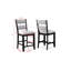 Ensemble de 2 chaises d'appoint de style campagnard à hauteur de comptoir-695002840