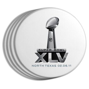 2011 Super Bowl Logo Coaster (Set of 4)