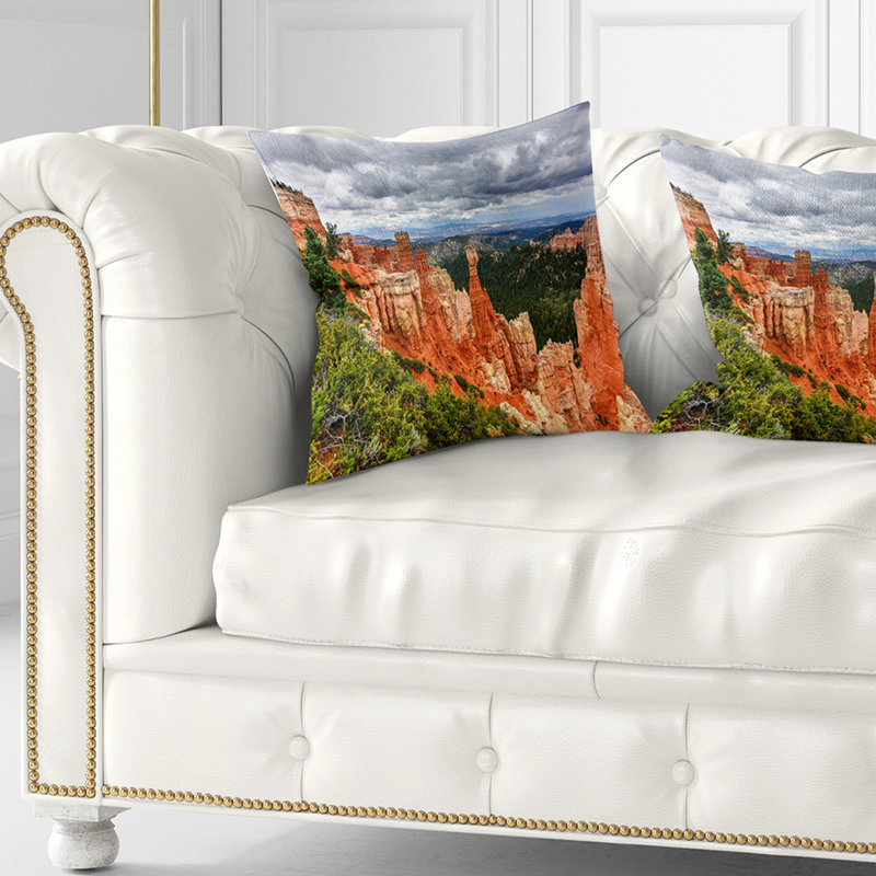 Coussin Bryce Canyon National Park, 16 po x 16 po, Coussin décoratif