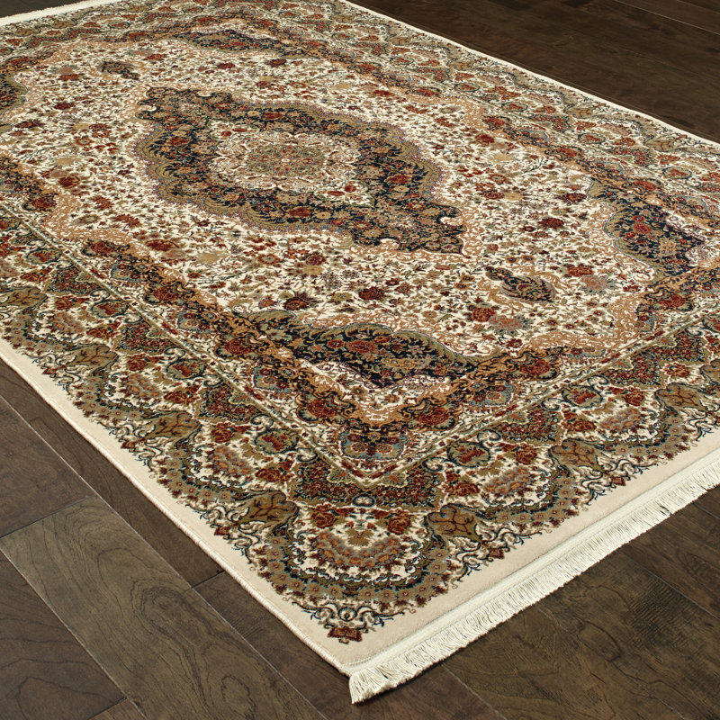 Knepp Oriental Indoor Rug, Rectangle 6'7" x 9'6"