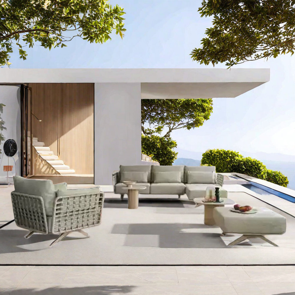 Elegant Home Furnishings.s Waterproof fabric patio sofa set | Wayfair