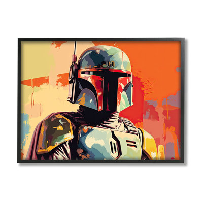 ba-979-Framed Pop Culture Sci-Fi Man by Birch&Ink Single Picture Frame Print on Canvas