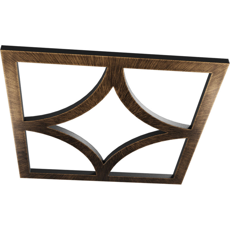 Médaillon de plafond architectural en PVC de qualité architecturale 30 po x P 19 1/4 po x P 1 po Statesman, Bronze vieilli
