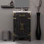 Meuble-lavabo en chêne brun de 51 cm (L) x 46 cm (P) avec comptoir en acrylique et miroir inclus - Fabrication de qualité et design élégant