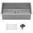 Karran 16-Gauge Stainless Steel 32'' X 18'' Single Bowl Undermount Kitchen Sink Kit