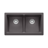Vintera SILGRANIT 33" L X 19'' W Double Bowl Farmhouse Sink