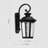 Coman Black 19"  LED outdoor wall light with Photocell sensor