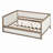 Upholstered Daybed with Trundle and Nailhead Decoration