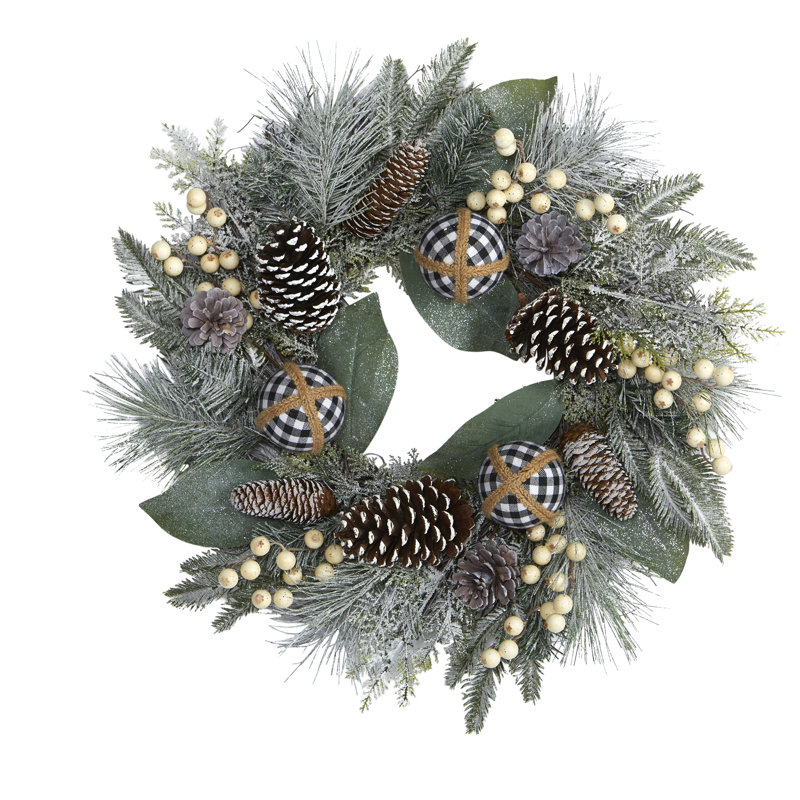 Faux Polyester 24'' Wreath