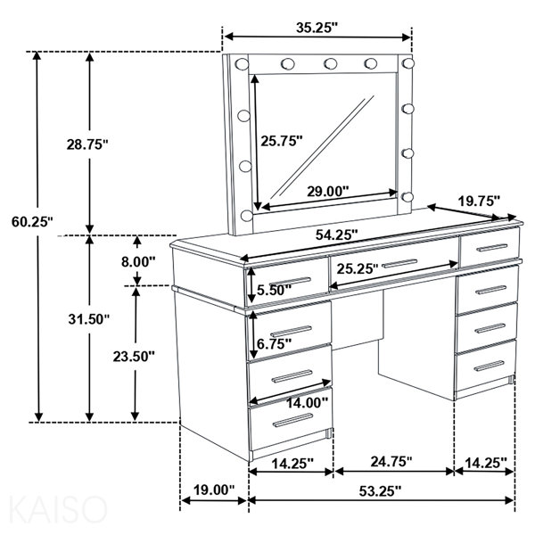 Dimensions du produit