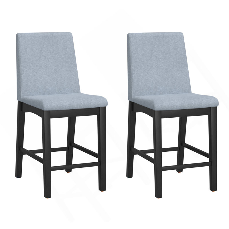 Tabouret gris à hauteur de rassemblement, ensemble de 2