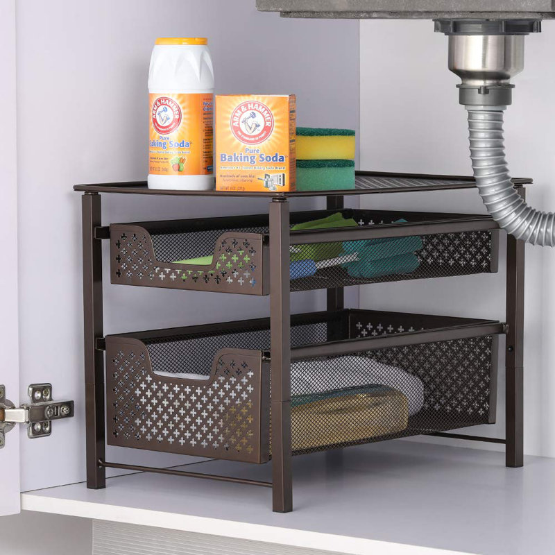 Commode de rangement 2 tiroirs Arabelle