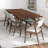 Gewel 8 - Person Solid Wood Solid Wood Top Four Leg Dining Set