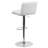 Winnols Contemporary Adjustable Height Barstool with Vertical Stitch Back/Seat-20237639