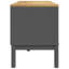 Meuble télé Ebor Designs FLORO 44,9 po x 16,9 po pin massif-355391577