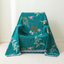  Jeté en mousseline 100% coton - couverture en gaze réversible à motif d'oiseaux et de feuilles - Housse de canapé décorative douce et respirante