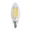 8 watts (75 watts équivalents), DEL C11, ampoule à intensité variable, blanc chaud E12 / base candélabre-60893041